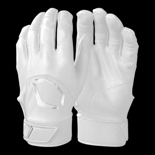 Evo Shield Standout Batting Gloves White Gray