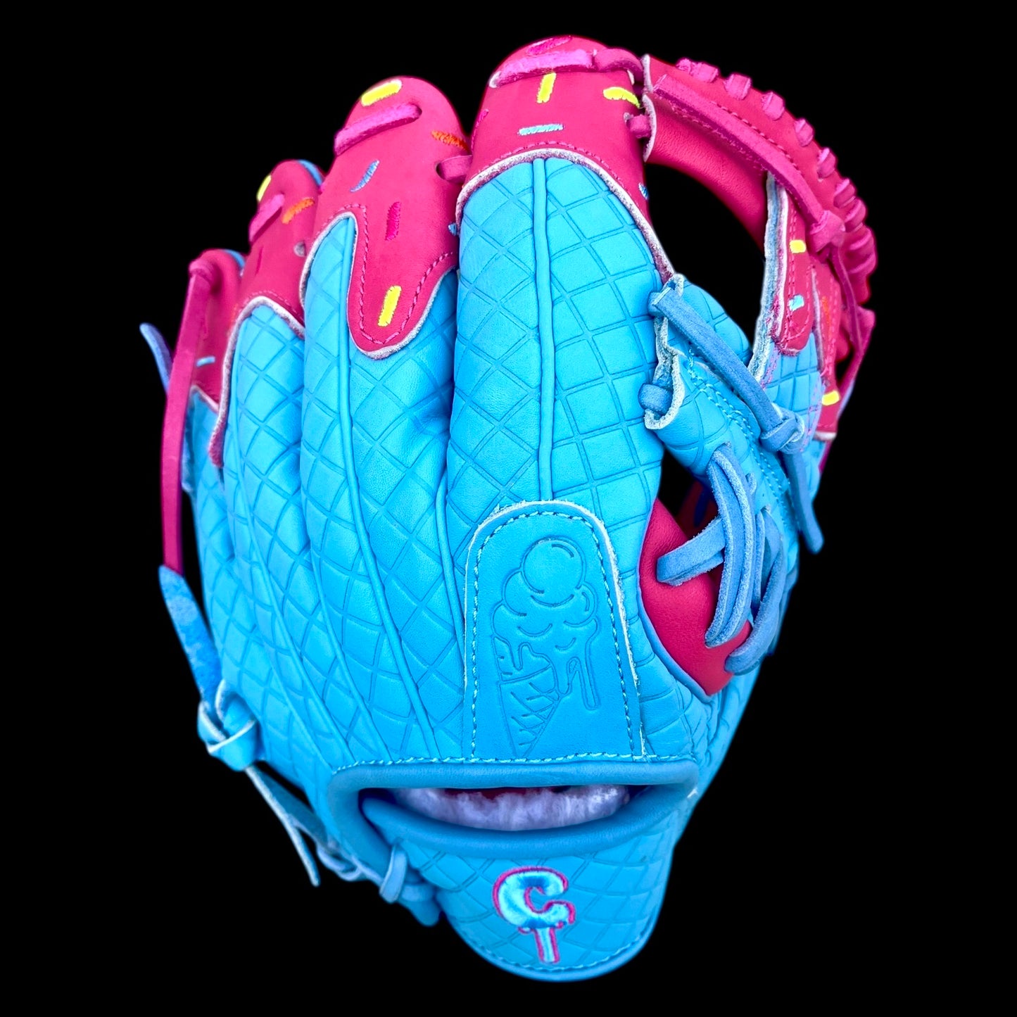 CUSTOM Youth Ice Cream Series 11.5” Pink Baby Blue I-Web Baseball Glove
