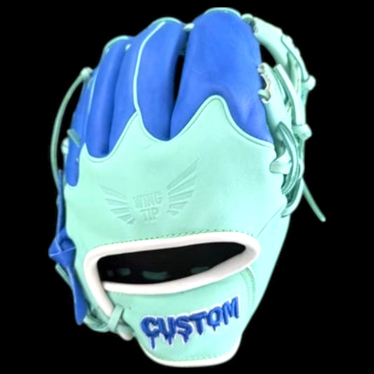 CUSTOM Wing Tip 11.5” I-Web Kip Mint Royal Blue Baseball Glove