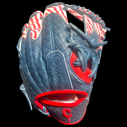 CUSTOM Merica’ USA Drip Series Kip 11.5” I-Web Baseball Glove Red White Blue