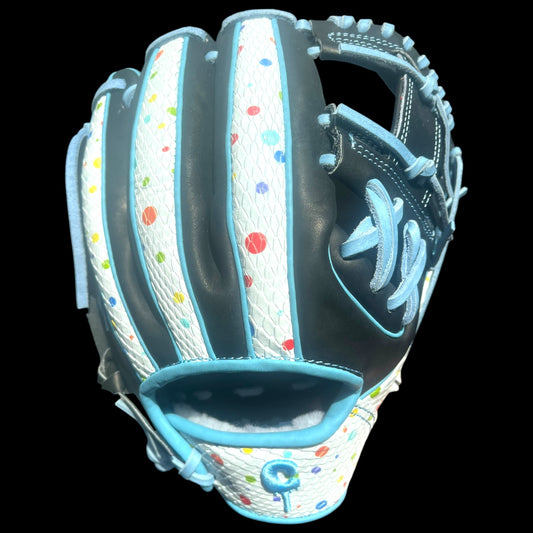 CUSTOM Paint Splatter White 11.5” I-Web Baseball Glove